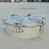 Tapa de Registro de Aleación de Aluminio de 6 Garras de Apertura Rápida para Camión Cisterna de Cemento, Resistente a la Corrosión, Alta Resistencia y Duradera