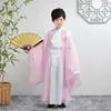 Hanfu para Niños Ropa Tradicional China para Niños, Atuendo de Rendimiento Estilo Erudito para el 1 de Junio, Disfraz Antiguo de Verano para Estudiantes de Primaria y Secundaria, Atuendo de Rendimiento Estilo Chino