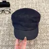 Sombrero de Equitación del Mismo Estilo de Blogger Coreana, Elegante Gorra Plisada de Periodista, Se Puede Usar Diariamente Sin Maquillaje, Resaltando el Rostro y Luciendo Elegante