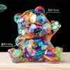 Adornos de Oso de Grava de Cristal Natural Transfronterizos Pegamento Oso Saludando Manualidades de Cristal Decoración del Hogar Regalos Al Por Mayor