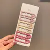 Grampo de Cabelo Onda Quadrada Dopamina Feminino Novo Estilo 2024 Grampo BB para Cabelo Quebrado Grampo para Franja Dianteira Grampo para Cabeça