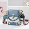 Mini Bolsa Quadrada Pequena Verão Novo Estilo Bolsa Estilo Coreano Simples Moda Versátil Ombro Único Transversal Tendência Bolsa de Celular Bolsa Feminina Bolsa Feminina