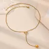 Moderna cadena larga con colgante de girasol para mujer 2026, elegante collar en capas con colgante de corazón para damas, cadena para suéter