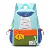 Mochila infantil de bloques de color nueva, linda bolsa escolar de jardín de infantes para niños y niñas, mochila de viaje casual y ligera