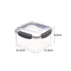 Caja de plástico para conservación de alimentos refrigerador clasificada sellada caja para conservación de alimentos caja de plástico para almacenamiento de alimentos juego de loncheras para microondas en stock