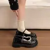 Zapatos de Salón de Hebilla Francesa Estilo Hada de Verano Suela Gruesa Zapatos Mary Jane Dulces y Elegantes con Ribete de Encaje para Mujer 2026