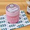 Taza de desayuno sellada de acero inoxidable 304, taza de sopa portátil para estudiantes y trabajadores de oficina con avena y leche de soja.
