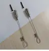 Cadena colgante de cable de acero para tablero de anuncios Cadena colgante Gancho magnético Pladur Acrílico Señal Tablero KT Señal de estacionamiento Cuerda colgante para pancarta