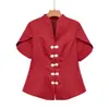 Fabricante transfronterizo de ropa para mujer al por mayor 2026 nuevo estilo europeo y americano simple versátil ajustado con botones top de manga corta