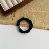 Faixa de Cabelo Trançada Estilo Coreano Café com Leite Simples Elástico Alto Espesso para Rabo de Cavalo Bola de Cabelo Durável e Não Prejudicial