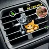 Lindo Clip de Perfume para Ventilación de Coche de Gato Gatito Acrílico Decoración de Coche Accesorio de Interior Adorno de Fragancia