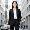 Traje Formal de Entrevista de Mujer Nuevo de Ajuste Delgado para Primavera y Otoño 2026 Ropa de Trabajo Formal de Alta Gama Gris