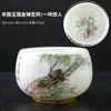 Juego de Té Kung Fu Grande de Cerámica de Jade Taza de Maestro Taza de Té Bol de Té para el Hogar Taza Personal Taza de Té con Relieve Dorado Regalo de Negocios