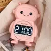 Reloj despertador electrónico de carga de robot IA lindo creativo coreano papelería suministro para tienda de papelería artículos de uso diario mesa de estudiante regalos