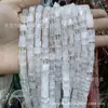 Cuentas Cuadradas Naturales Cristal Ágata Piedra Cuentas Sueltas Cuadrado de Ángulo Recto Cuentas Cubo de Azúcar Accesorios para Joyería DIY