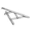 Suporte de Janela de Aço Inoxidável 13,5 Ranhura Quadrada Espessado 4,0 Suporte de Quatro Barras para Janela de Abrir Janela de Abrir de Aço Inoxidável 304 Suporte de Vento para Janela de Abrir