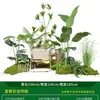 Série Paisagem de Expressão Idiomática de Quatro CaracteresCombinação de Plantas Verdes Artificiais para Paisagismo Decoração de Vitrine Interna