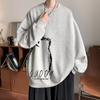 Suéter sin capucha para hombre, camiseta de manga larga con cuello redondo y cuello alto, forrada con forro polar, ropa superior gruesa, primavera, otoño e invierno, 2024
