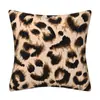 Funda de almohada con textura de leopardo nueva y de gran venta transfronteriza Animal Estampado de leopardo Almohada Decoración del hogar Funda de almohada Sala de estar Sofá