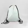 Mochila com cordão esportiva de malha à prova d'água de poliéster lisa com bolso de cordão mochila de exposição com cordão mochila de nylon com cordão de cor