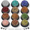 Cross-Border 12-color 0.2mm glitter +1mm conjunto de lantejoulas ultra-fino glitter em pó maquiagem unha polonês gel jóias