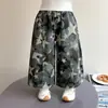 Pantalones para niñas, otoño 2026 nuevos y elegantes pantalones de camuflaje de otoño para niños, pantalones de pierna ancha de primavera y otoño para bebés niñas para uso en exteriores