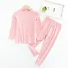 Ropa interior térmica para niños conjunto grueso para niños medianos y grandes ropa interior capa base para niñas ropa de otoño conjunto de pantalones de otoño precio especial liquidación