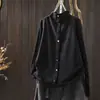 Nuevo Producto Otoño/Invierno 2026 Estilo Coreano Holgada Casual Camiseta Térmica de Manga Larga con Cuello Alto y Botones para Mujer MHT