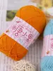 Hilo de Azúcar al por Mayor Hilo de Algodón Leche de 2 Cabos Hilo de Miel Hilo para Bebé Hilo para Muñecas Hilo de Algodón Crochet Hilo para Niños