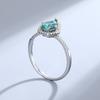 Anillo de plata esterlina S925 cruz espejo comercio exterior europeo y americano boda compromiso circonita anillo plata esterlina anillo ins moda joyería de plata