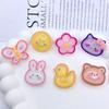 Urso dos desenhos animados pato amarelo smiley rosto flor resina acessórios diy creme cola caso do telefone móvel atacado buraco sapatos acessórios