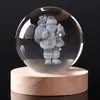 Luz de Noche Bola de Cristal Brillante Navideña Muñeco de Nieve Navideño Adornos Creativos Fabricante Venta al por Mayor Amazon Transfronterizo