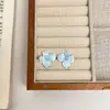 Diseño de Nicho Estilo Medieval Elegantes Pendientes de Flores Coloridas Puros Pendientes para Mujer Nuevos Versátiles Pendientes de Lujo Accesible