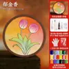 Festival del Doble Noveno Patrón de Dunhuang Kit de Materiales para Posavasos de Pintura Esmaltada sin Filigrana DIY Hecho a Mano Cloisonné Team Building Regalo Hecho a Mano