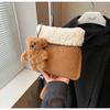 Bolsos de Ante Transfronterizos para Mujer, Otoño e Invierno 2026 Nuevos Bolsos Cruzados de Felpa Vintage, Bolsos Cubo Casuales Populares de Moda
