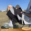 Shorts de Trabajo Patchwork de Rayas Americanas para Hombre Verano Ropa Exterior Secado Rápido Baloncesto Ropa Interior Deportiva Pantalones Casuales de Playa de Cinco Puntos