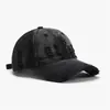 Gorra de Béisbol Suave Lavada para Hombre con Bordado de Parche de Letra para Actividades al Aire Libre, Gorra Versátil Unisex con Protección Solar