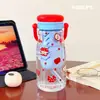Copo de Plástico para Meninas com Alto Apelo Estético, Novo Modelo 2026, Design Simples com Canudo e Compartimento para Chá, Copo Portátil para Estudantes