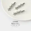 Pinza para el Cabello de Estrella de Cinco Puntas con Diamantes Brillantes para Mujer, Pinza Lateral de Alta Gama y Exquisita, Pinza para Flequillo, Pasador, Pinza de Pato, Accesorio para el Cabello, Tocado