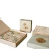 Regalos Empresariales Personalizados, Souvenirs, Pasteles de Luna del Festival de Mediados de Otoño, Embalaje de Tarjeta Blanca Colorida, Cajas de Regalo de Papel, Cajas de Regalo, Papel Kraft