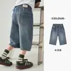 Precio EspecialPantalones Cortos de Mezclilla para Niños Verano Versátiles Sueltos Casuales para Niños, Pantalones Cortos de Longitud Media por Encima de la Rodilla