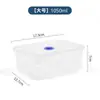 Caja crisper de grado alimenticio rectangular para refrigerador, sellada, caja de almacenamiento de alimentos, crisper de alimentos, caja para pepinillos