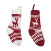 Decoraciones navideñas Calcetines decorativos navideños Calcetines para regalo Calcetines de lana de punto Calcetines navideños jacquard Bolsas para regalo