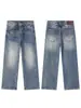 Ropa para Hombre Muqiu 2026 Otoño Estilo Old Money Jeans Vintage Lavados Desgastados Pantalones de Alta Gama para Hombre para el Trabajo