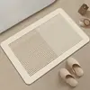 Alfombrilla de tierra de diatomeas estilo wabi-sabi para baño, entrada, absorción de agua, secado rápido, antideslizante, resistente a la suciedad, felpudo, en stock, se puede enviar por cuenta de