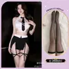 Lencería sexy, uniforme sexy, tentación de secretaria OL maestra, entrepierna abierta, no es necesario quitar, conjunto de falda bodycon para cita, secretaria reveladora de pecho