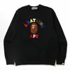 Sudadera con cuello redondo BAPE cabeza de mono tiburón estilo japonés de moda transfronteriza, unisex, corte holgado, manga larga, prenda exterior de otoño/invierno