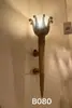 Lámpara de pared creativa estilo vintage europeo para sala de estar y dormitorio, lámpara de pared de bronce antiguo negro estilo americano para balcón exterior y restaurante de Xinjiang