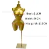 Maniquí de Cuerpo Humano, Modelo Femenino, Soporte de Exhibición para Modelo BBL Tallas Grandes, Modelo Dorado Europeo y Americano, Artículo Popular de Comercio Exterior