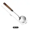 Espátula de Silicone Criativa Antiderrapante Selecionada Cuidadosamente com Cabo de Madeira Estendido e Aço Inoxidável, Espátula de Cogumelo Espessada de Aço Inoxidável 304 de Grau Alimentício, Espátula para Panela de Madeira